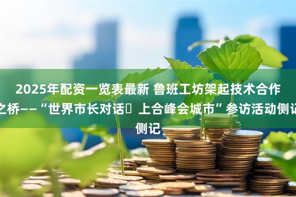 2025年配资一览表最新 鲁班工坊架起技术合作之桥——“世界市长对话・上合峰会城市”参访活动侧记